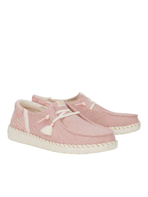HEY DUDE WENDY FUNK COASTAL JUTE Mocassini easy-on in juta pink - Scarpe Uomo