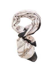 LIUJO LOGO Stola con stampa grigio ghiaccio - Sciarpe - 1