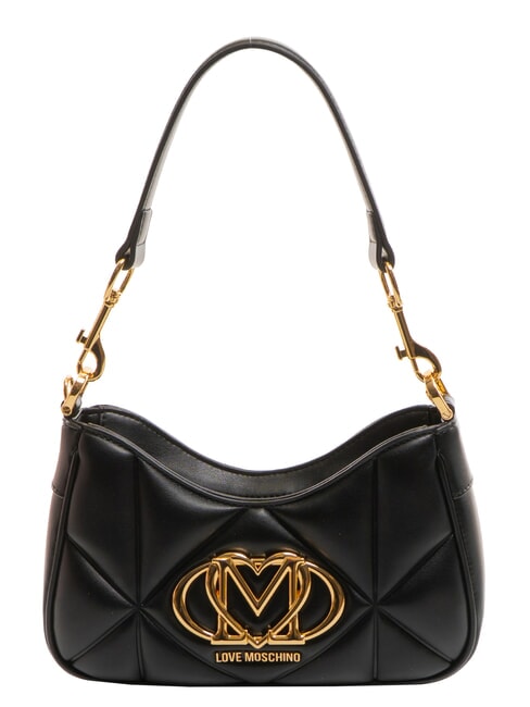 LOVE MOSCHINO EMBOSSED Borsa a spalla, con tracolla Nero - Borse Donna