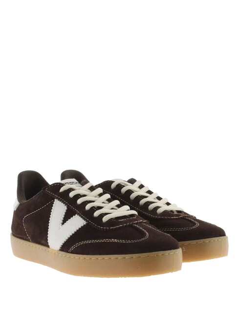VICTORIA BERLIN Sneakers ciclista in crosta di cuoio chocolate - Scarpe Donna
