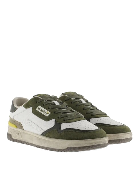 VICTORIA C80 Sneakers in pelle logo vintage kaki - Scarpe Uomo