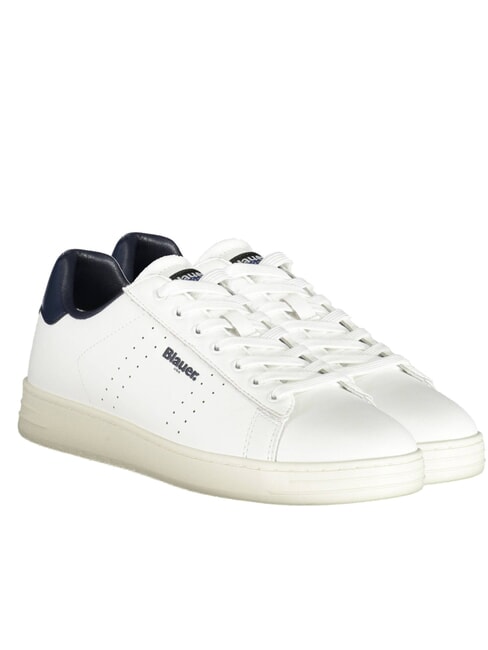 BLAUER GRANT  Sneakers in pelle white/navy - Scarpe Uomo