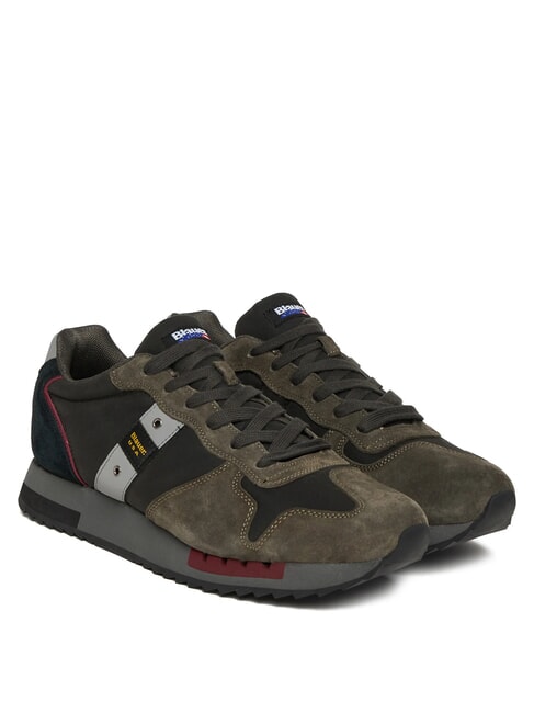 BLAUER QUEENS  Sneakers Uomo black/military - Scarpe Uomo