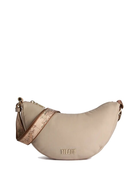 ALVIERO MARTINI PRIMA CLASSE PUFFY NYLON Borsa mezzaluna mini tracolla greige - Borse Donna