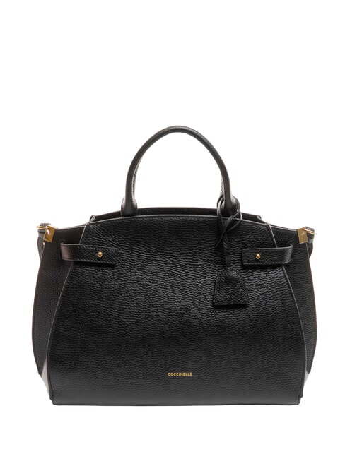 COCCINELLE KLICHE Borsa a mano in pelle con tracolla Nero - Borse Donna