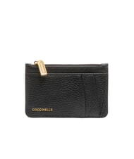 COCCINELLE ROUNDED PRINTED Portacarte piatto in pelle con zip - Portafogli Donna