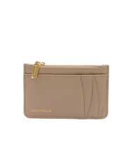 COCCINELLE ROUNDED PRINTED Portacarte piatto in pelle con zip - Portafogli Donna