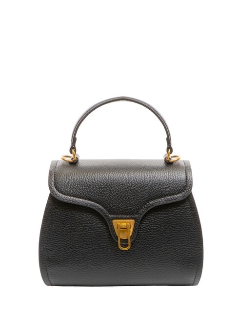 COCCINELLE MARVIN Borsa a mano mini in pelle con tracolla Nero - Borse Donna