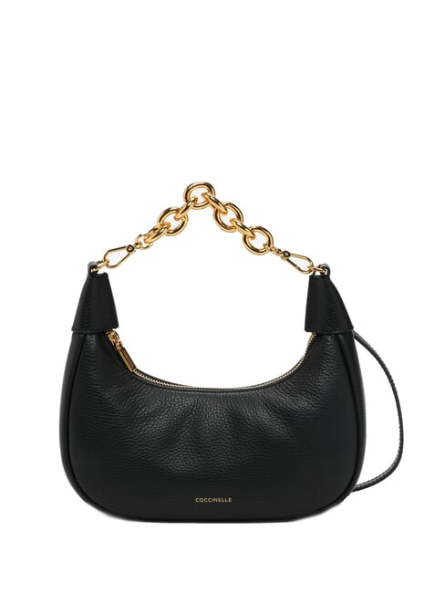 COCCINELLE ISIDE Borsa in pelle a spalla con tracolla Nero - Borse Donna