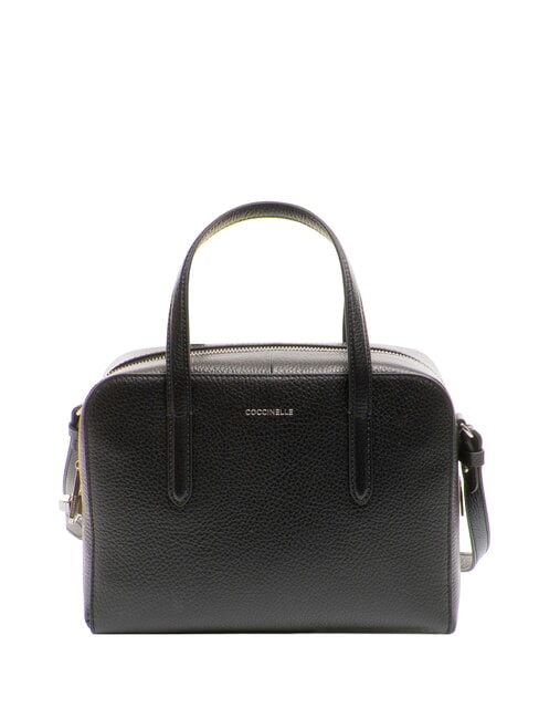 COCCINELLE SWAP Borsa a bauletto in pelle con tracolla Nero - Borse Donna