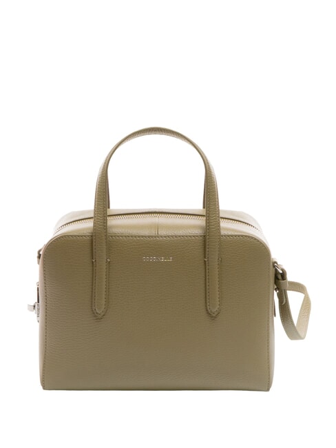 COCCINELLE SWAP Borsa a bauletto in pelle con tracolla laurel green - Borse Donna