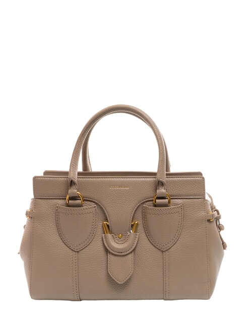 COCCINELLE YORK Borsa a mano in pelle martellata warm taupe - Borse Donna
