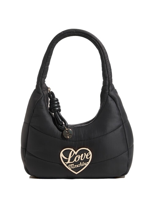 LOVE MOSCHINO AIR WAVE Borsa a spalla piccola puffy Nero - Borse Donna