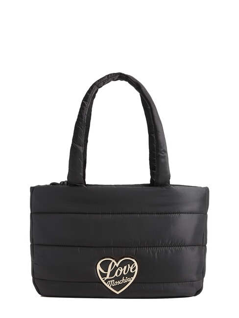 LOVE MOSCHINO AIR WAVE Borsa shopping puffy Nero - Borse Donna