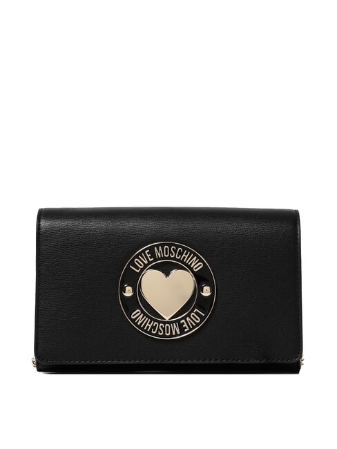 LOVE MOSCHINO SMART DAILY Pochette con tracolla metallica Nero - Borse Donna