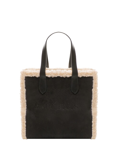 MARC ELLIS SHERPA Borsa a mano media con tracolla black - Borse Donna
