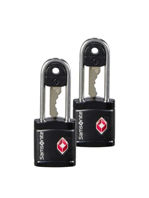 SAMSONITE  GLOBAL TRAVEL Set 2 Lucchetti TSA NERO - Accessori Viaggio