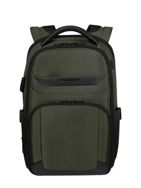SAMSONITE PRO-DLX 6  Zaino porta PC 14" green - Zaini da lavoro porta PC