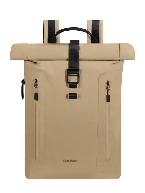 SAMSONITE COATIFY BIZ Zaino rolltop porta pc 15.6" sand - Zaini da lavoro porta PC