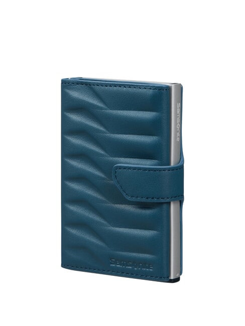 SAMSONITE ALU FIT Portafoglio con porta carte slide-up petrolblue - Portafogli Uomo