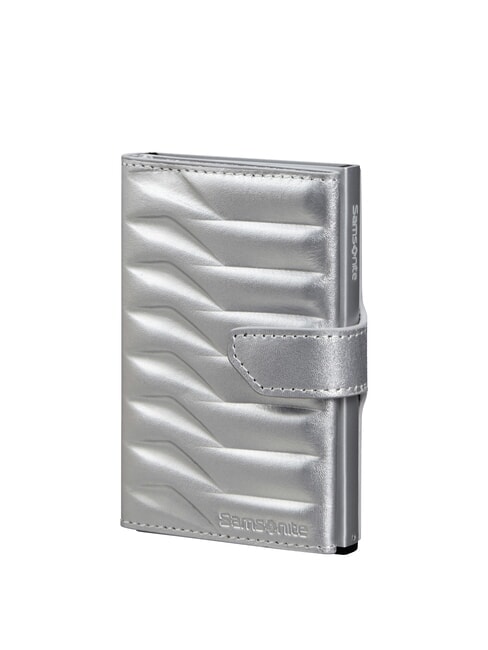 SAMSONITE ALU FIT Portafoglio con porta carte slide-up SILVER - Portafogli Uomo