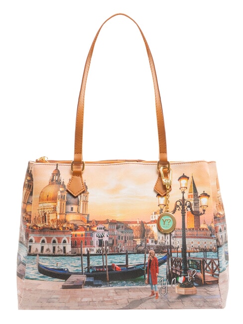 YNOT YESBAG Borsa a spalla stampata venice sunset - Borse Donna