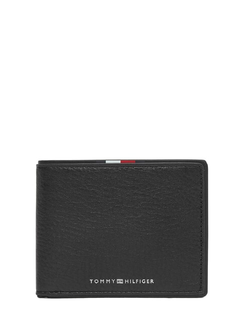 TOMMY HILFIGER TH CORP Portafoglio compatto in pelle black - Portafogli Uomo