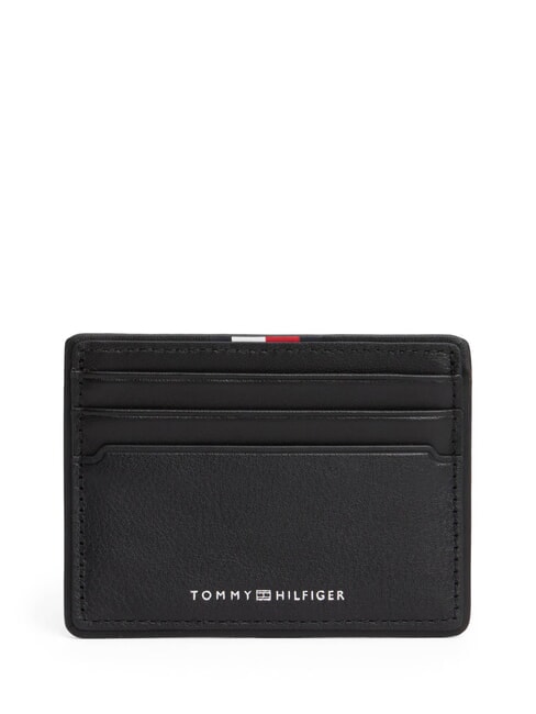 TOMMY HILFIGER TH CORP Portacard in pelle black - Portafogli Uomo