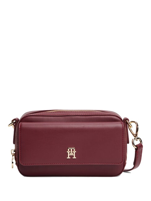 TOMMY HILFIGER TH ICON Mini Bag a tracolla deep rouge - Borse Donna