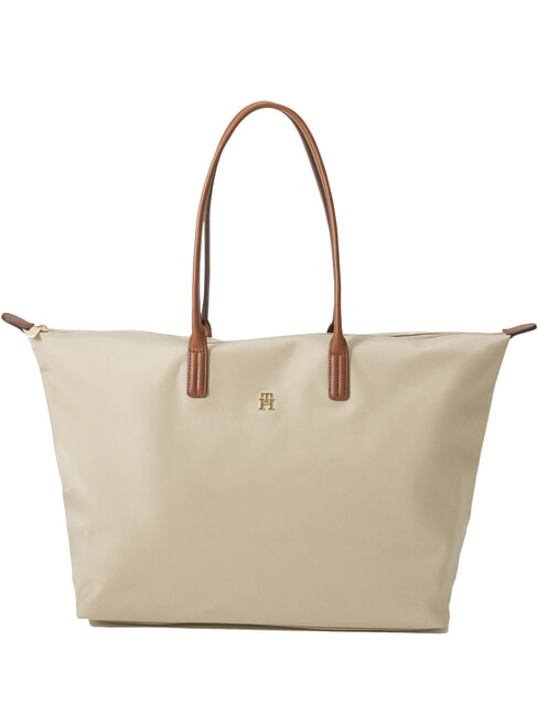 TOMMY HILFIGER POPETTE Maxi Bag a spalla sandalwood - Borse Donna