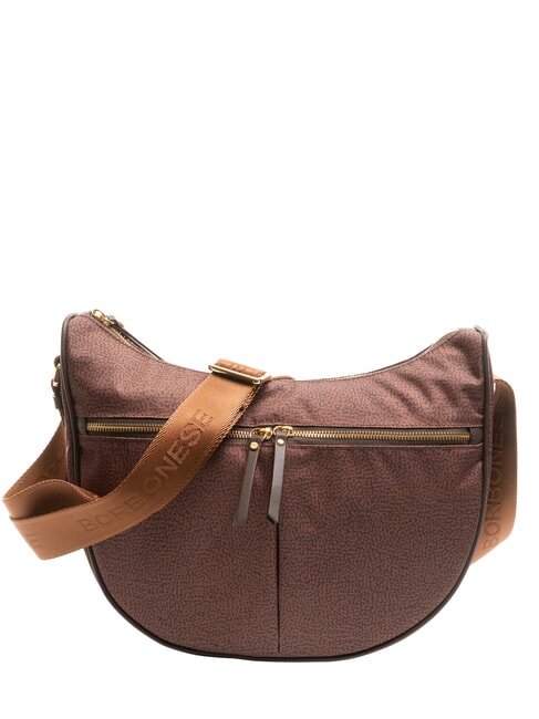 BORBONESE LUNA BAG Flexos Zip terracotta - Borse Donna