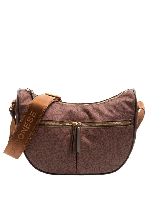 BORBONESE LUNA BAG M Flexos Zip terracotta - Borse Donna