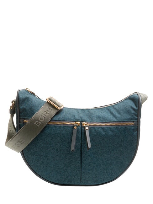 BORBONESE LUNA BAG Flexos Zip ottanio - Borse Donna