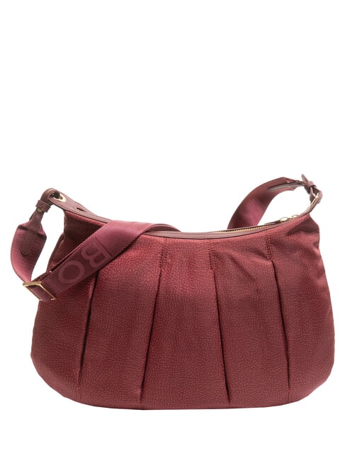 BORBONESE CROISSANT HOBO MEDIUM Borsa a spalla con tracolla merlot - Borse Donna