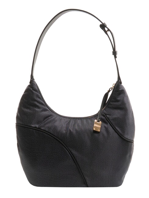 BORBONESE TENNIS  Borsa Hobo a spalla dark black - Borse Donna