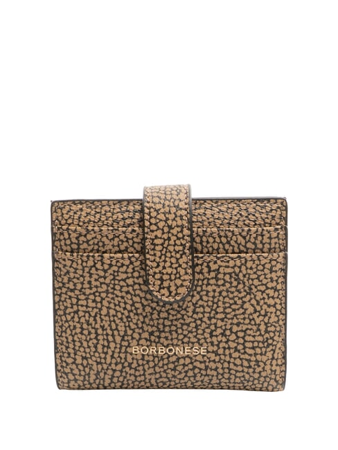 BORBONESE BRUNCH  Portafoglio compatto op naturale/nero - Portafogli Donna
