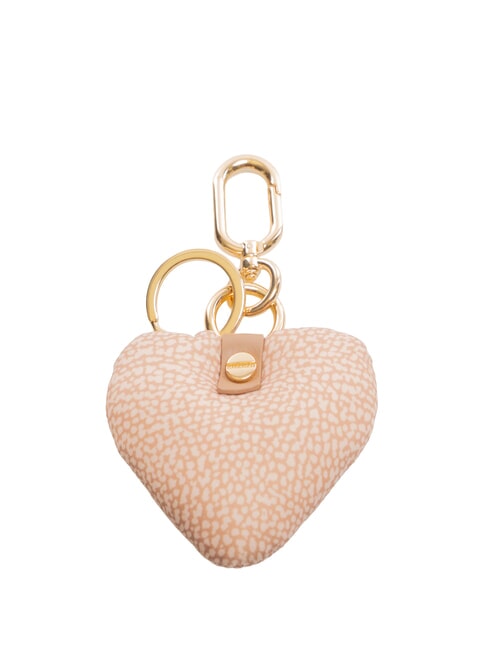 BORBONESE KEYRING Cuore Portachiavi con charm mauve - Portachiavi