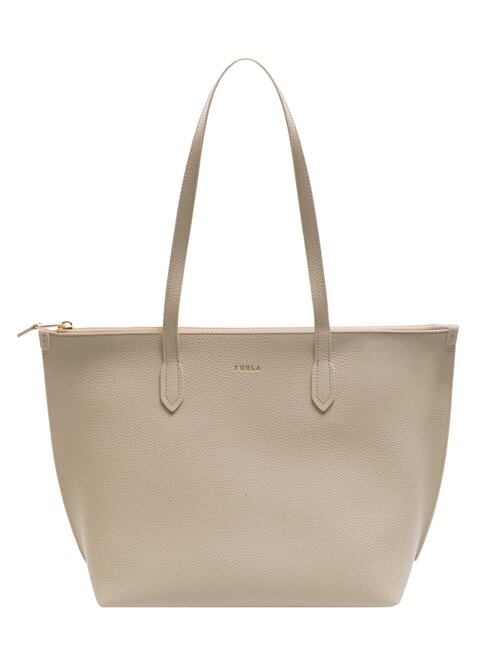FURLA CLASSIC Shopper in pelle perla - Borse Donna