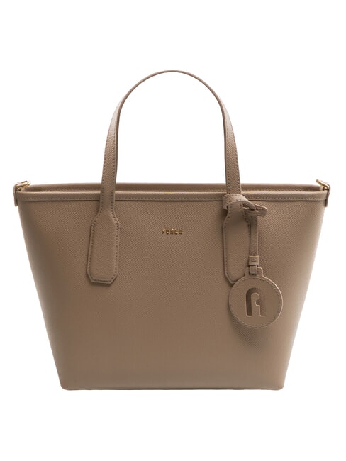 FURLA CLASSIC Shopper a mano, in pelle taupe - Borse Donna