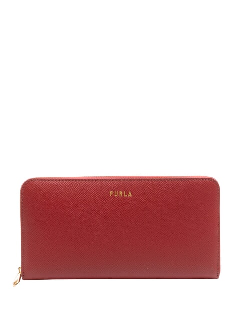 FURLA GARDENIA Portafoglio grande in pelle zip around lacca - Portafogli Donna