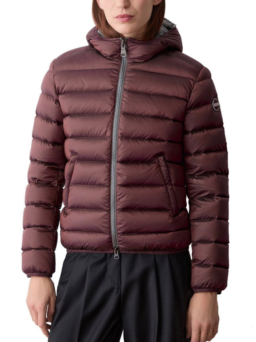 Colmar Deluxe Piumino Corto Con Cappuccio Darkbrunette-Darks