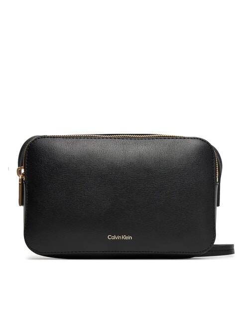 CALVIN KLEIN EMBOSSED LOGO Mini Bag a tracolla black/toasted coconut - Borse Donna