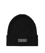 CALVIN KLEIN PATCH CHUNKY RIB  Berretto - Cappelli