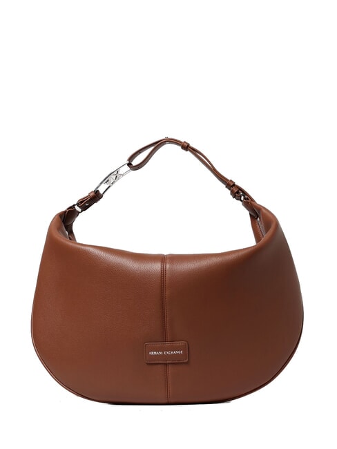 ARMANI EXCHANGE LIZ PEBBLE Borsa hobo grande a spalla coconut shell - Borse Donna