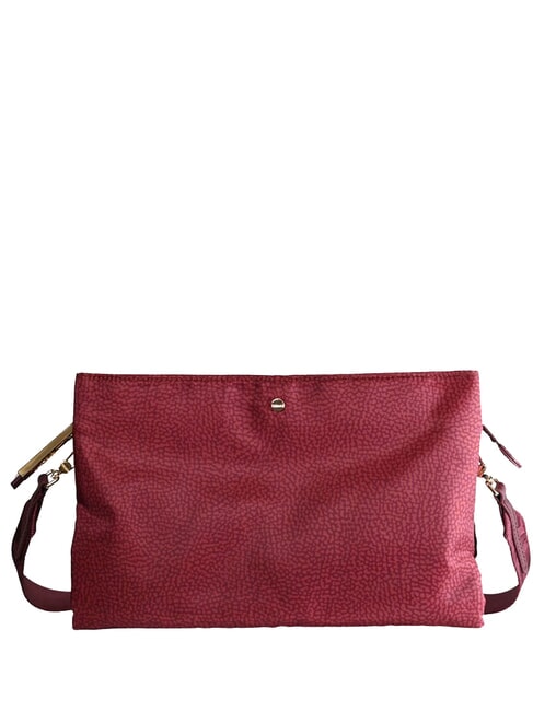 BORBONESE L'ECOLE NYLON Borsa tracolla tre scomparti merlot - Borse Donna