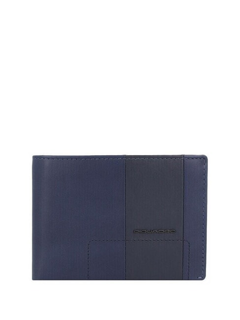 PIQUADRO FINN Portafoglio medio in pelle blu - Portafogli Uomo