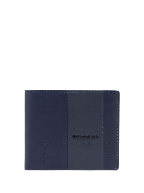PIQUADRO FINN Portafoglio in pelle blu - Portafogli Uomo