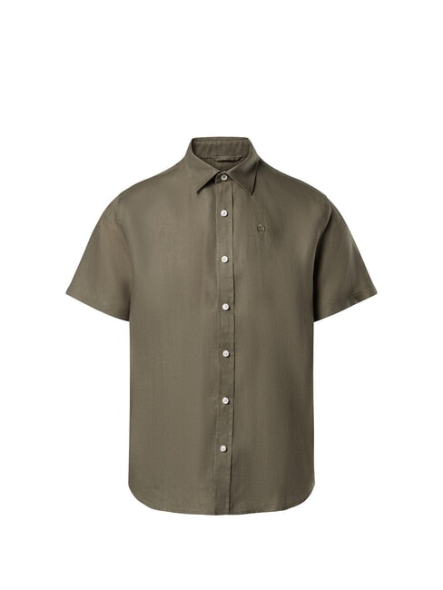 NORTH SAILS N/S Camicia in lino deep green - Camicie Uomo