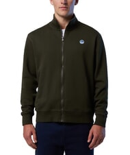 NORTH SAILS LOGO Felpa full zip forest green - Felpe Uomo - 1
