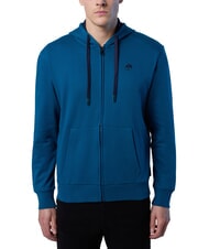 NORTH SAILS LOGO Felpa full zip con cappuccio water green - Felpe Uomo - 1
